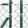 vidaXL Fence Post Green 10 x 0.6 m (60 x 60 mm mesh) Steel and PVC