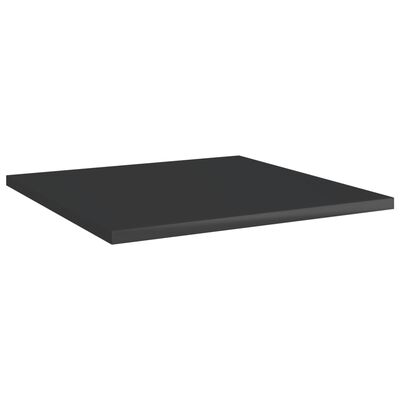 vidaXL Bookshelf Boards 4 pcs High Gloss Black 40x40x1.5 cm Engineered Wood