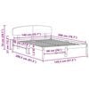 vidaXL Bed Frame with Headboard White 140 x 200 cm Solid Pine Wood