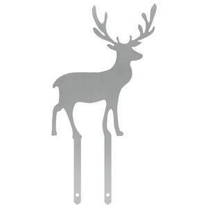 vidaXL Garden Stake 23 x 12 cm Galvanised Steel Silver