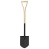 vidaXL Garden Point Shovel YD Grip Steel and Ashwood