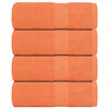 vidaXL Guest Towels 4 pcs Orange 30x50 cm 360 gsm 100% Cotton