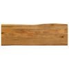 vidaXL Table Top 140x40x2.5 cm Live Edge Solid Wood Mango