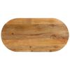 vidaXL Table Top 140x50x2,5 cm Oval Solid Wood Mango