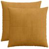 vidaXL Cushion Cover 2 pcs ALMELO Yellow 60 x 60 cm Corduroy