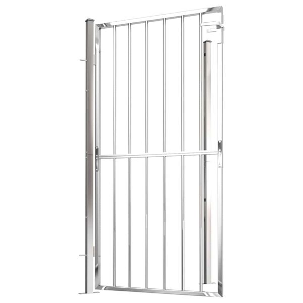 vidaXL Garden Gate 100x175 cm Stainless Steel