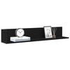 vidaXL Wall Shelves 2 pcs Black 100x16.5x16.5 cm Engineered Wood