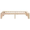 vidaXL Bed Frame Brown 100 x 200 cm Solid Pine Wood
