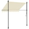 vidaXL Retractable Awning Cream 250x150 cm Fabric and Steel
