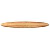 vidaXL Table Top Light Brown 100x50x2 cm Solid Wood Oak Oval