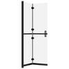 vidaXL Foldable Walk-in Shower Wall Frosted ESG Glass 110x190 cm