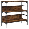 vidaXL Console Table Smoked Oak 75x32x75 cm Engineered Wood