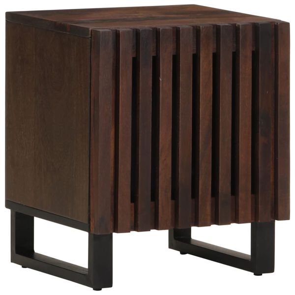 vidaXL Bedside Cabinet 40x34x46 cm Solid Wood Mango