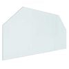 vidaXL Fireplace Glass Plate Transparent 100 x 50 cm Glass
