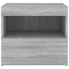vidaXL Bedside Cabinets with LED Lights 2 pcs Grey Sonoma 50x40x45 cm