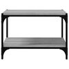 vidaXL TV Cabinet Grey Sonoma 60x33x41 cm Engineered Wood and Steel