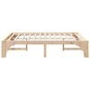 vidaXL Bed Frame Brown 150 x 200 cm Solid Pine Wood