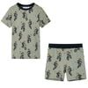 vidaXL Kids' Pyjamas with Short Sleeves Light Khaki 128