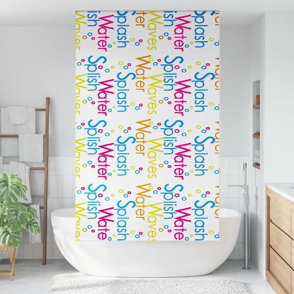 vidaXL Shower Roller Blind 120x240 cm Fabric Width 116 cm