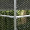vidaXL Chicken Cage 4 pcs Silver 800 x 200 x 200 cm Steel and PE