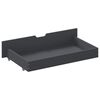 vidaXL Bed Frame without Mattress Dark Grey Solid Pinewood 100x200 cm (322090+321990)