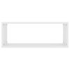 vidaXL Wall Cube Shelf 2 pcs White 60x15x23 cm Engineered Wood