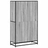 vidaXL Bookcase Grey Sonoma 80.5x35x139 cm Engineered Wood
