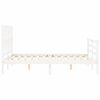 vidaXL Bed Frame without Mattress White 120x200 cm Solid Wood