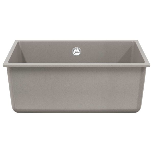 vidaXL Sink Grey 530 x 460 mm 80% Quartz and 20% Resin