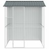 vidaXL Bird Cage Anthracite 215 x 210 x 247 cm Galvanised Steel