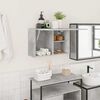 vidaXL Bathroom Wall Cabinet Concrete Grey 60x25x40 cm Engineered Wood