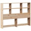 vidaXL Bookcase Bed without Mattress 140x200cm Solid Wood Pine