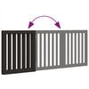 vidaXL Dog Gate Foldable 3 Panels Black 150 cm Poplar Wood