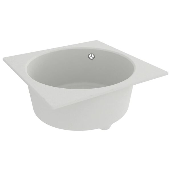 vidaXL Kitchen Sink White 48 x 48 x 20.5 cm Granite