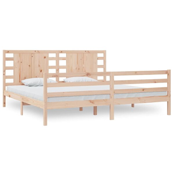 vidaXL Bed Frame without Mattress 200x200 cm Solid Wood Pine