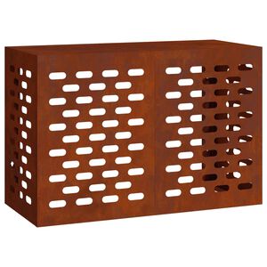 vidaXL Air Conditioner Cover Rusty 90 x 40 x 60 cm Weathering Steel