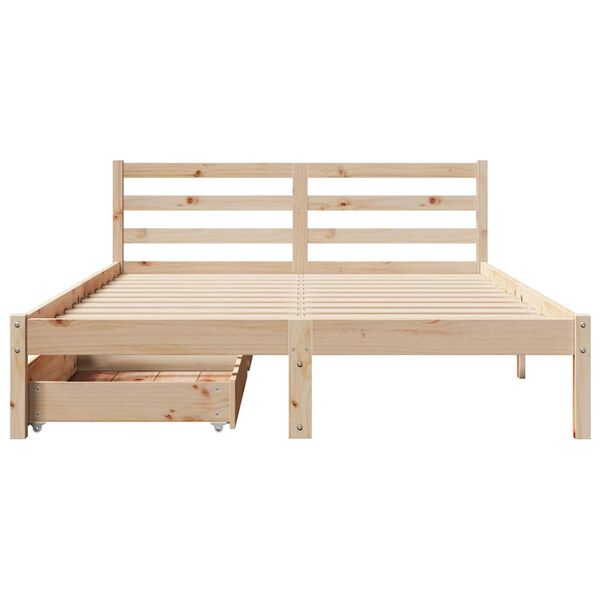 vidaXL Bed Frame without Mattress 160x200 cm Solid Wood Pine