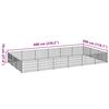 vidaXL Dog Kennel Silver 18 m&sup2; Steel