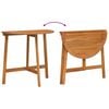 vidaXL Bistro Set Folding 3 pcs Oil Natural Solid Acacia Wood