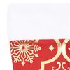 vidaXL Luxury Christmas Tree Skirt with Sock Red 150 cm Fabric