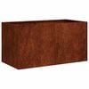 vidaXL Planter Rusty 80x40x40 cm Weathering Steel