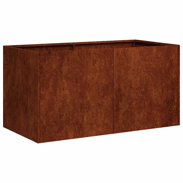 vidaXL Planter Rusty 80x40x40 cm Weathering Steel