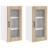 vidaXL Dishwasher Panel Kalmar 2 pcs Sonoma Oak Engineered Wood