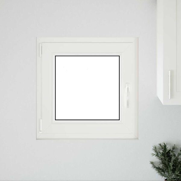 vidaXL Basement Window "RISOR" 50x50 cm Tilt&Turn DIN Left Anthracite