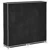 vidaXL Fabric Shoe Cabinet with Cover 115 x 28 x 110 cm Black