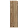 vidaXL Bathroom Mirror Cabinet with LED Light Oak 60x13x52 cm