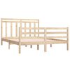 vidaXL Bed Frame without Mattress 150x200 cm King Size Solid Wood