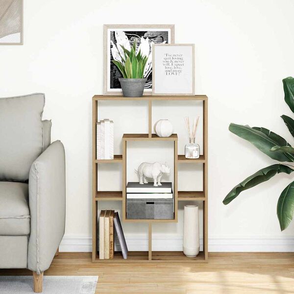 vidaXL Bookcase Artisian Oak 63x20x90 cm Engineered Wood