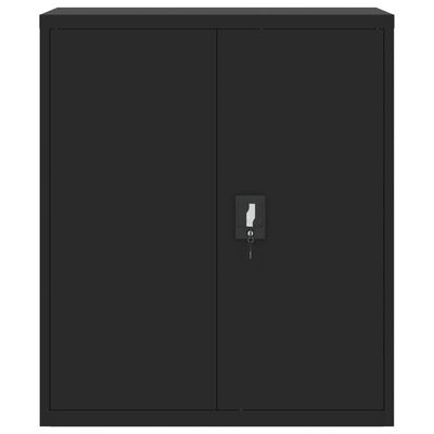 vidaXL File Cabinet Black 90x40x105 cm Steel