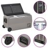 vidaXL Cool Box with Wheel and Handle Black&Grey 60 L PP&PE